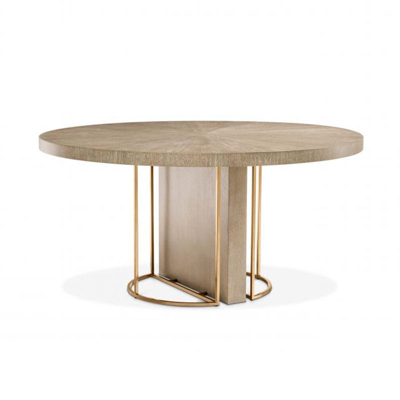 Mesa de comedor de chapa de roble María