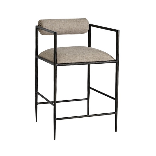 [upholstered-counter-stool-brennon] Taburete de barra tapizado Brennon